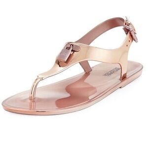 Michael Kors Brown Rose Jelly Sandals Size 7